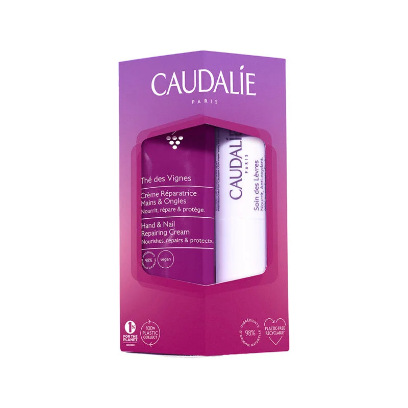 CAUDALIE DUO LIPHAND HIVER CREME MAINS 30ML + STICK A LEVRES 3.5G REF 2735