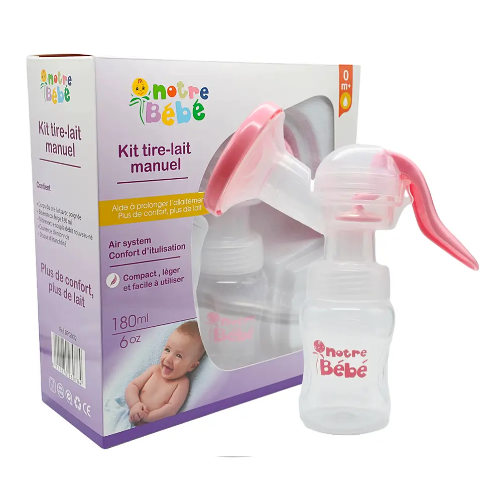 NOTRE BEBE TIRE LAIT MANUEL +0M 160ML 2 MODES DE POMPAGE
