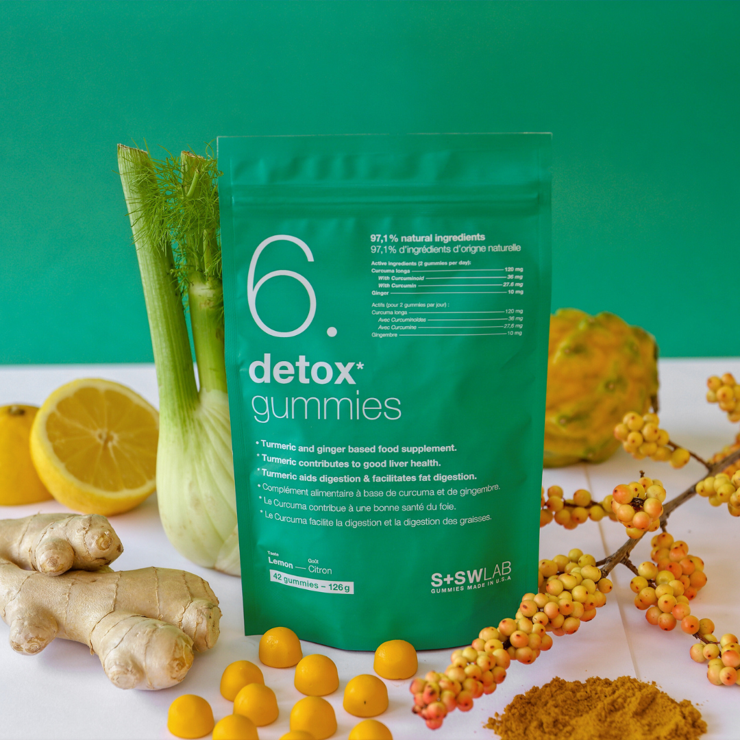 S+SWLAB 6 DETOX GUMMIES 126G GOUT CITRON B42 GOMMES