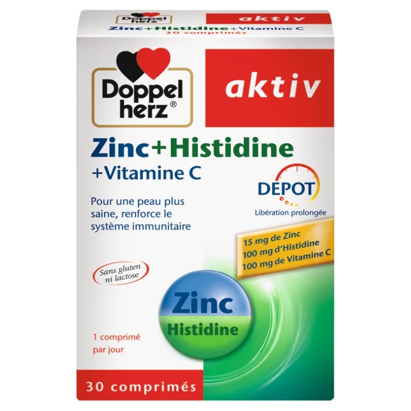 DOPPEL HERZ AKTIV ZINC + HISTIDINE + VITAMINE C B30 COMP