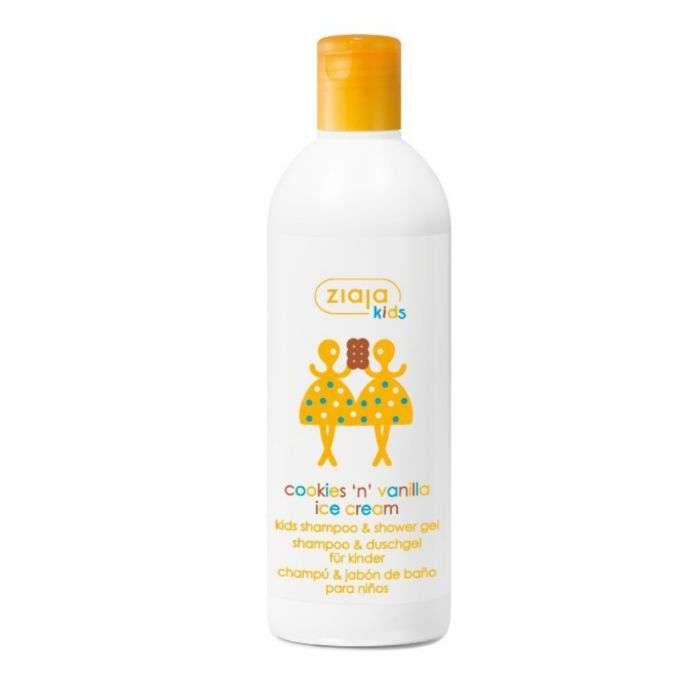 ZIAJA KIDS 2 EN 1 SHAMPOOING ET GEL DOUCHE COOKIES AND VANILLA ICE CREAM 400ML