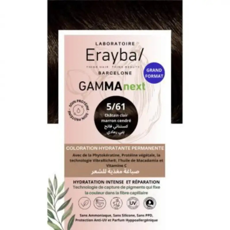 ERAYBA GAMMA NEXT CHATAIN CLAIR MARRON CENDRE 5/61 100ML
