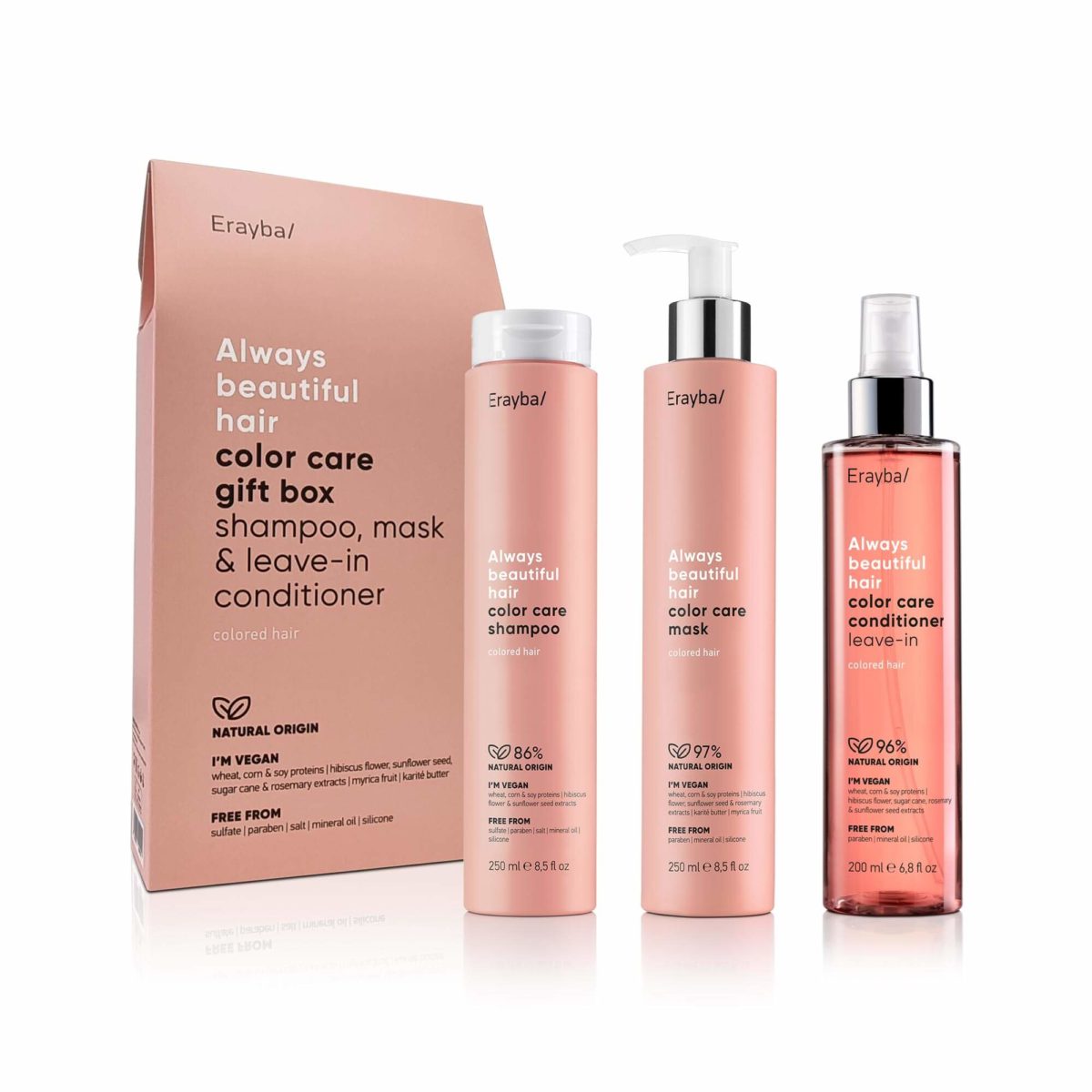ERAYBA PACK ABH COLOR CARE SHAMPOOING 250ML + MASK 250ML + CONDITIONER 200ML