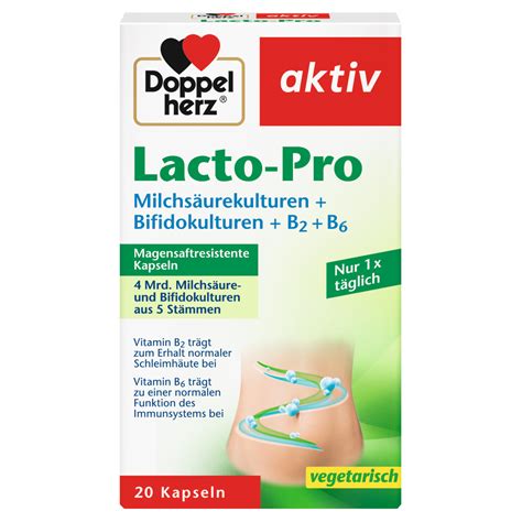 DOPPEL HERZ AKTIV LACTO PRO B20 CAPSULES
