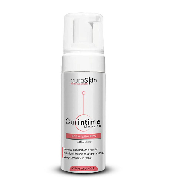 CURINTIME MOUSSE INTIME APAISANTE MUSC BLANC 150ML