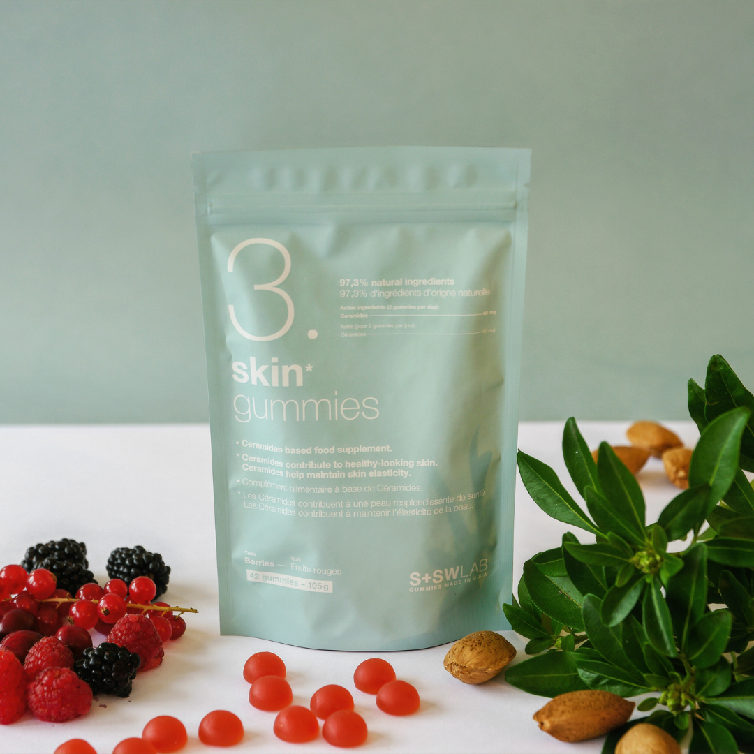 S+SWLAB 3 SKIN GUMMIES 105G GOUT FRUIT ROUGES B42 GOMMES