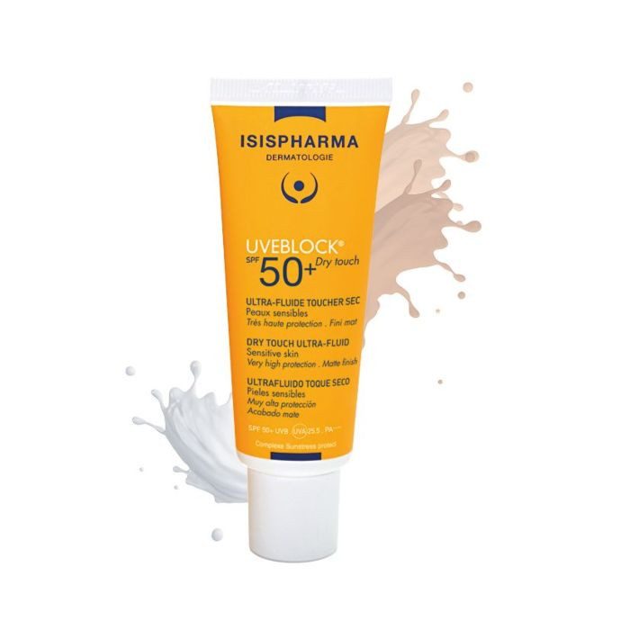 ISISPHARMA UVEBLOCK SPF50+ DRY TOUCH ULTRAFLUIDE TEINTE CLAIRE 40ML