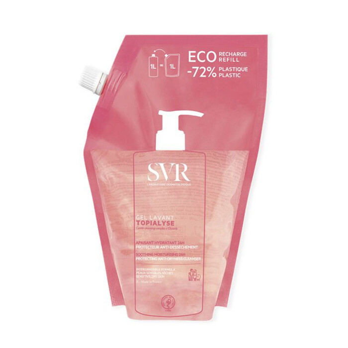 SVR TOPIALYSE ECO-RECHARGE GEL LAVANT RECHARGE 1L 400ML