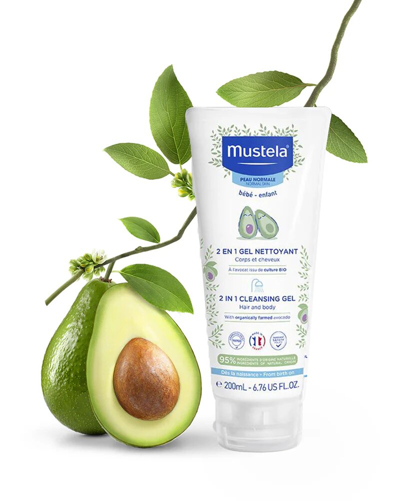 MUSTELA GEL NETTOYANT 2 EN 1 200ML CHEVEUX ET CORPS