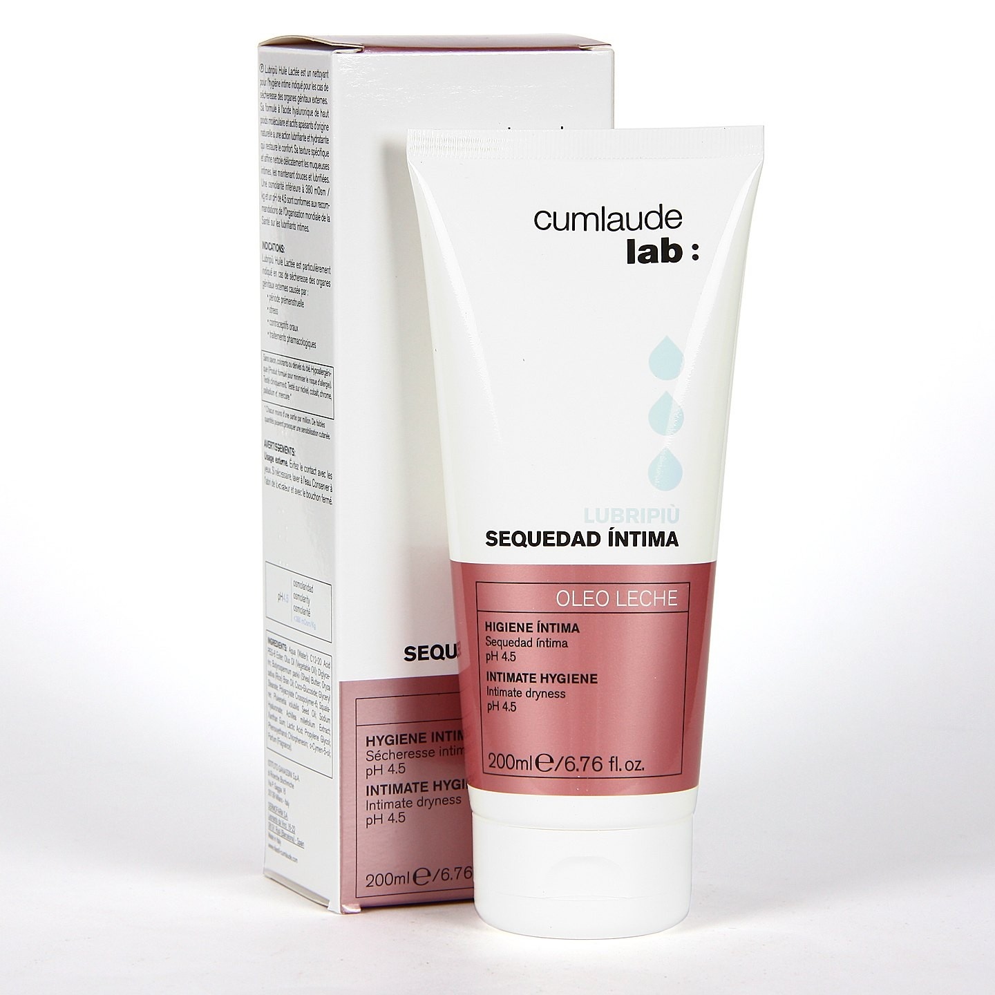CUMLAUDE LUBRIPIU HYGIENE INTIME HUILE LACTEE 200ML
