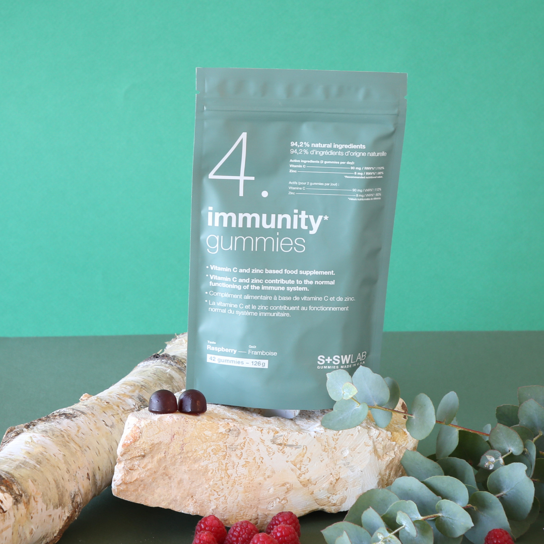 S+SWLAB 4 IMMUNITY GUMMIES 126G GOUT FRAMBOISE B42 GOMMES