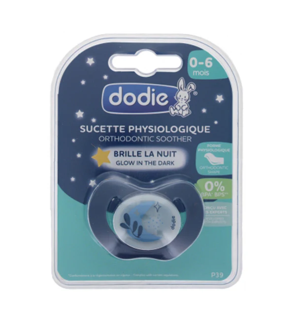 DODIE SUCETTE PHYSIOLOGIQUE NUIT BONNE NUIT CHUT JE DORS 0-6MOIS REF NP39