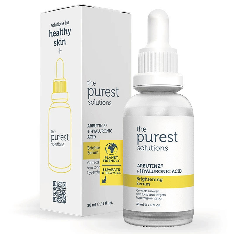 THE PUREST SOLUTIONS ARBUTIN 2% + HYALURONIC ACID BRIGHTENING SERUM 30ML