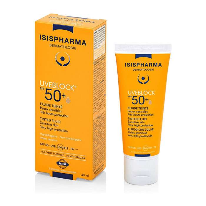 ISISPHARMA UVEBLOCK SPF50+ DRY TOUCH ULTRAFLUIDE TEINTE MEDIUM 40ML