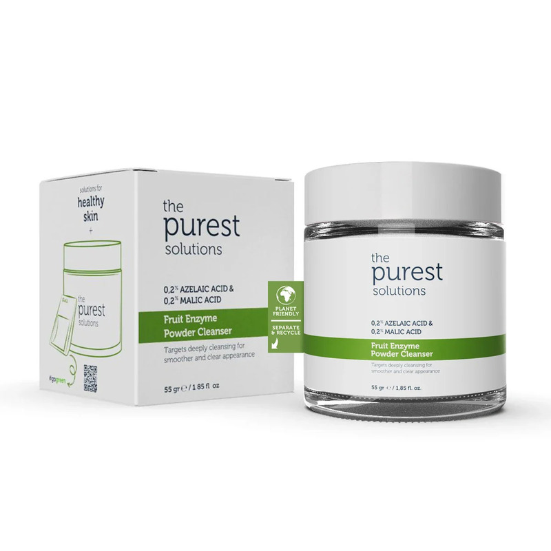 THE PUREST SOLUTIONS POUDRE NETTOYANTE 0.2% AZELAIC ACID ET 0.2% MALIC ACID 55GR